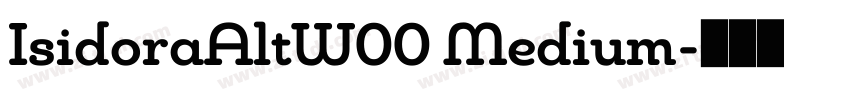 IsidoraAltW00 Medium字体转换